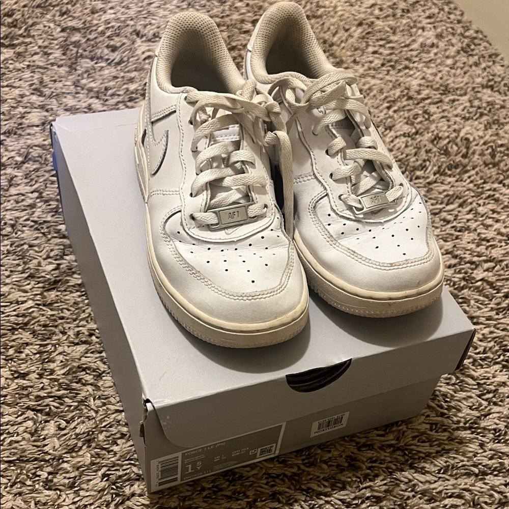 Nike White Lace-Up Sneakers
